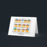 Tarjeta 12th Birthday Card<br><div class="desc">A design with 12 colorful cupcakes,  a perfect birthday card for a child turning 12.</div>