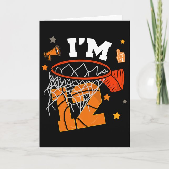 Tarjeta 12th Birthday Sketll Boy Twelve Years 12 Yr Old Bd (Anverso)