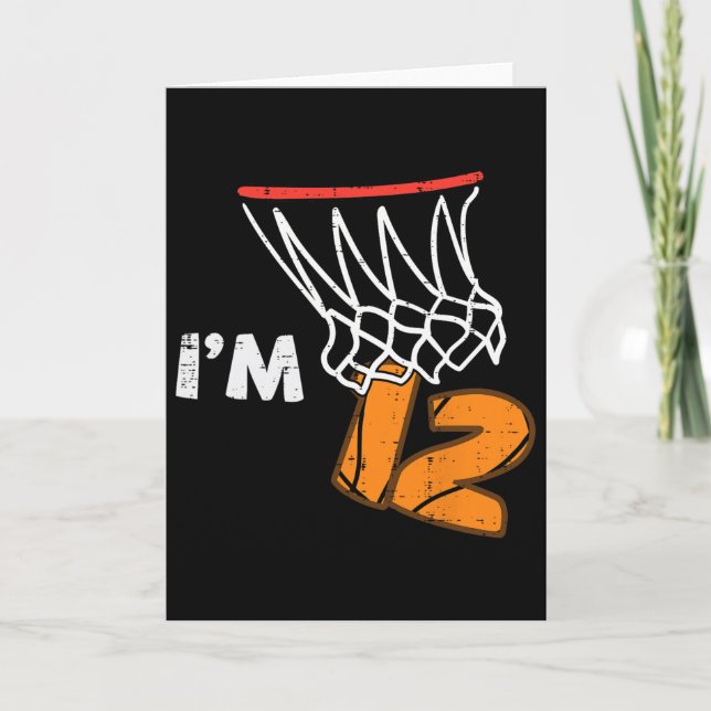 Tarjeta 12th Birthday Sketll Im 12 Twelve Year Old Bday Bo (Anverso)