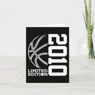 Tarjeta 13.º Birthday Basketball Limited Edition 2010