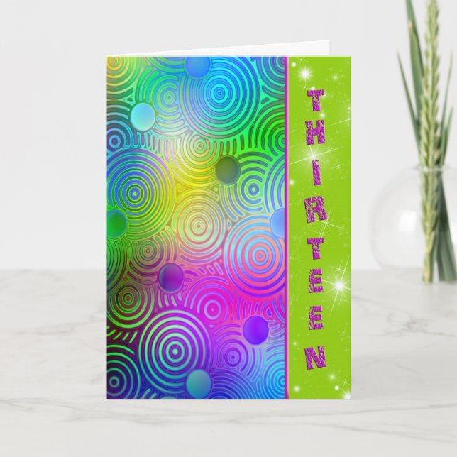 Tarjeta 13.º cumpleaños (Anverso)