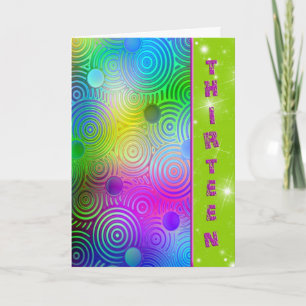 Tarjeta 13.º cumpleaños