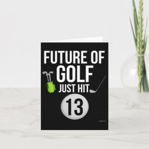 Tarjeta 13.º Cumpleaños de Golf T Shirt Gi