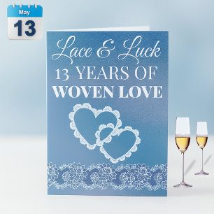 Tarjeta 13 Años de Amor Entretejido
