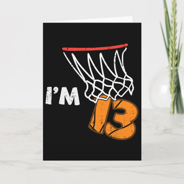 Tarjeta 13th Birthday Sketll Im 13 Thirteen Year Old Bday  (Anverso)