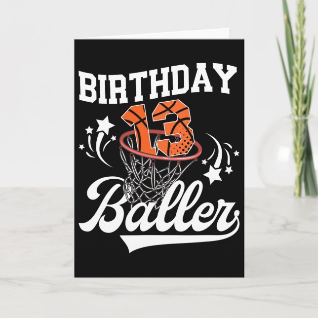 Tarjeta 13th Sketll Birthday Thirteen Year Old Sketll Play (Anverso)