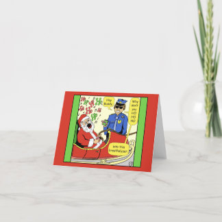 Tarjeta 1469 Ho Ho Ho En Este Dibujo Animado de Santa
