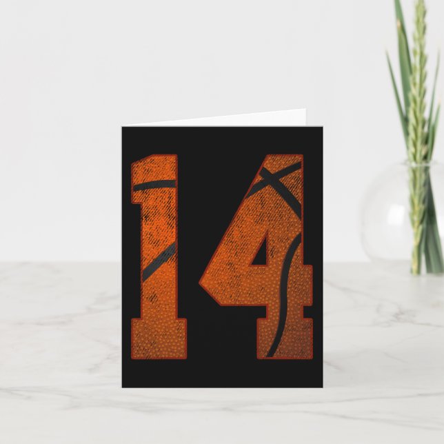 Tarjeta 14.ª fiesta de cumpleaños Catorce años de edad en  (Anverso)