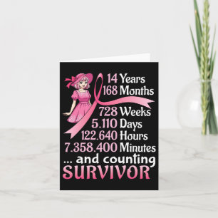 Tarjeta 14 Años 168 Meses Y Recuento De Cáncer De Mama Sur