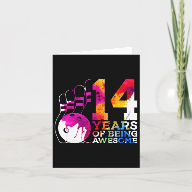 Tarjeta 14 Años De Ser Una Impresionante Bola (Anverso)