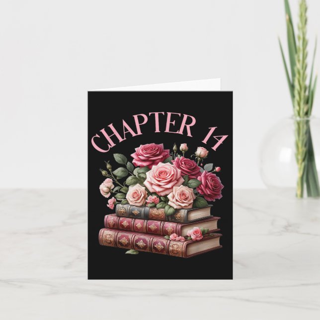 Tarjeta 14 cumpleaños Capítulo 14 Libro de mujeres camiset (Anverso)
