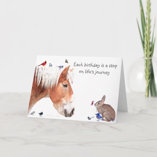 Tarjeta #14 Cumpleaños: Una parada en el viaje de la vida (Anverso)