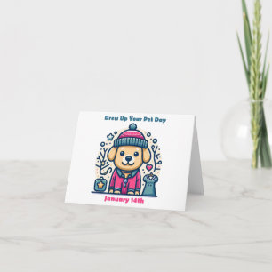 Tarjeta 14 de enero - Día de Vestir a tu Mascota
