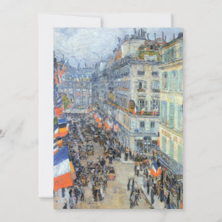 Tarjeta 14 de julio, calle Daunou por Childe Hassam