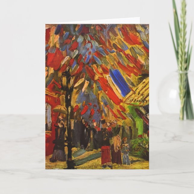 Tarjeta 14 de julio celebración en Bello Artes de París (Anverso)