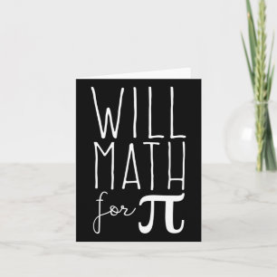 Tarjeta 14 Marzo 14 Math Lover Science Funny 3.14 Pi P