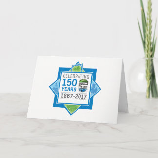 Tarjeta 150 Aniversario de la ciudad de Redwood