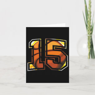 Tarjeta 15.º Nacimiento Bysketbyll Regalo Para El Jugador