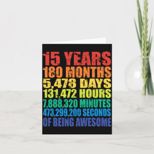 Tarjeta 15 Cumpleaños, Niños & Niñas, Cool 15 Años De
