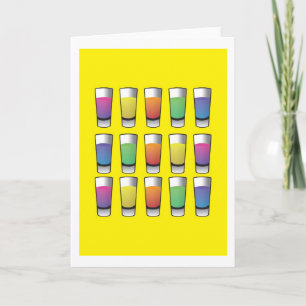 Tarjeta 15 tiradores de licor