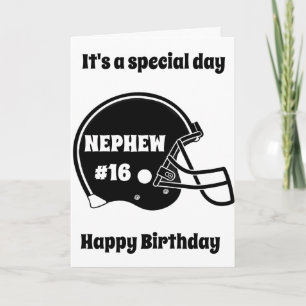TARJETA **16º CUMPLEAÑOS** NIÑO ESPECIAL "¡¡¡¡¡¡¡ESPECIAL