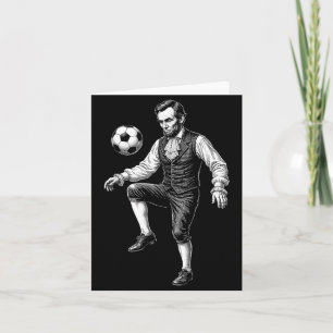 Tarjeta 16º Presidente Presidente Jugando Fútbol Retro