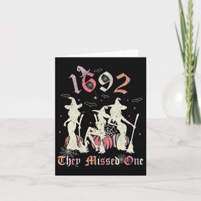 Tarjeta 1692 Se Perdieron Un Salem Que Perdiste Un Hallowe (Anverso)