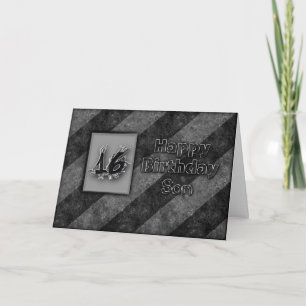 TARJETA 16.º CUMPLEAÑOS - HIJO - GRUNGE