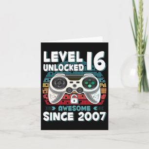 Tarjeta 16 años Bday Son Boy Funny Gamer 16 años Bir