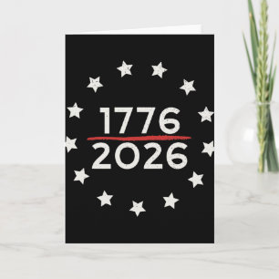 Tarjeta 1776 2026 250 Aniversario Estados Unidos Bandera B