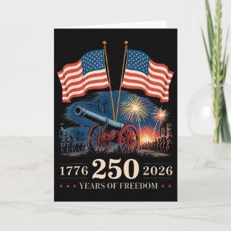 Tarjeta 1776 2026 250 Años De Libertad 250 Aniversario Ame