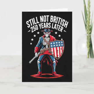 Tarjeta 1776 2026 250 Años Sigue Sin Ser Británico 250 Año