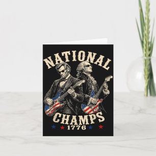 Tarjeta 1776 Campeones Nacionales Patriótica América 250º