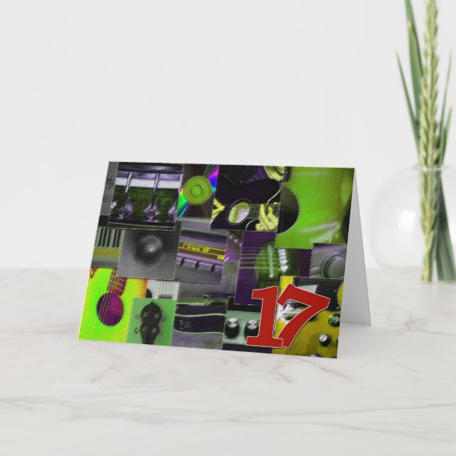 Tarjeta 17 cumpleaños (Anverso)