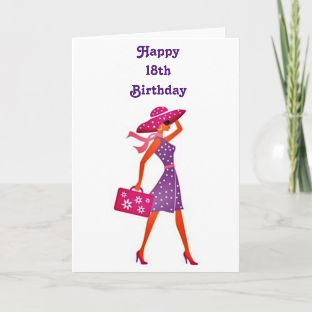 TARJETA ****18º CUMPLEAÑOS**** A NUESTRA "AMABLE JOVEN DAM (Anverso)