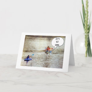 TARJETA **18º CUMPLEAÑOS** ESTILO KAYAK