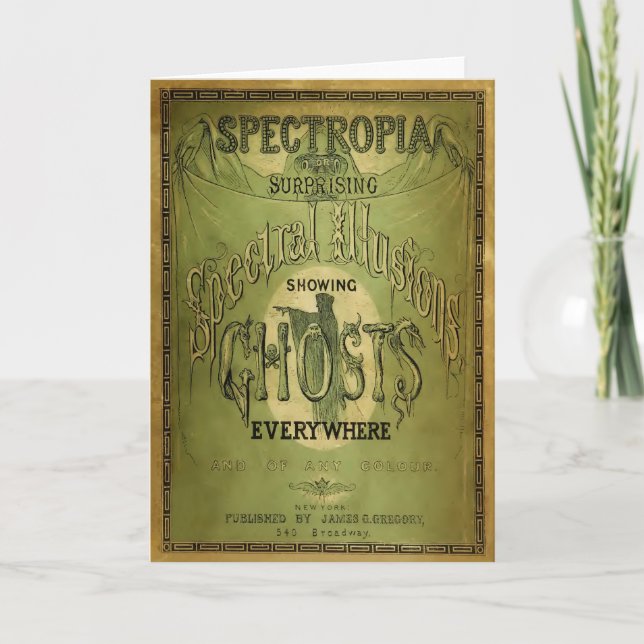 Tarjeta 1800s Spectropia - un estudio de fantasmas (Anverso)