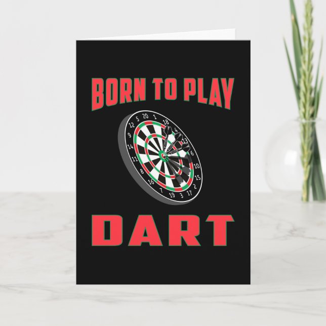 Tarjeta 180 Darts Dart Dartboard Bullseye Arrow Gracioso r (Anverso)