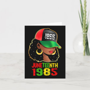 Tarjeta 1865 Celebración de Juneteenth de la Libertad Afro