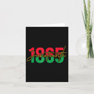 Tarjeta 1865 Celebrando la libertad afroamericana