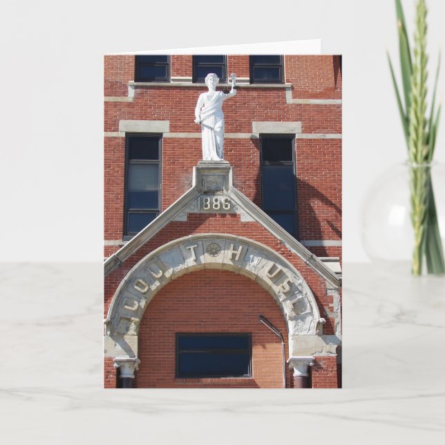 Tarjeta 1886 Tribunal House (Anverso)