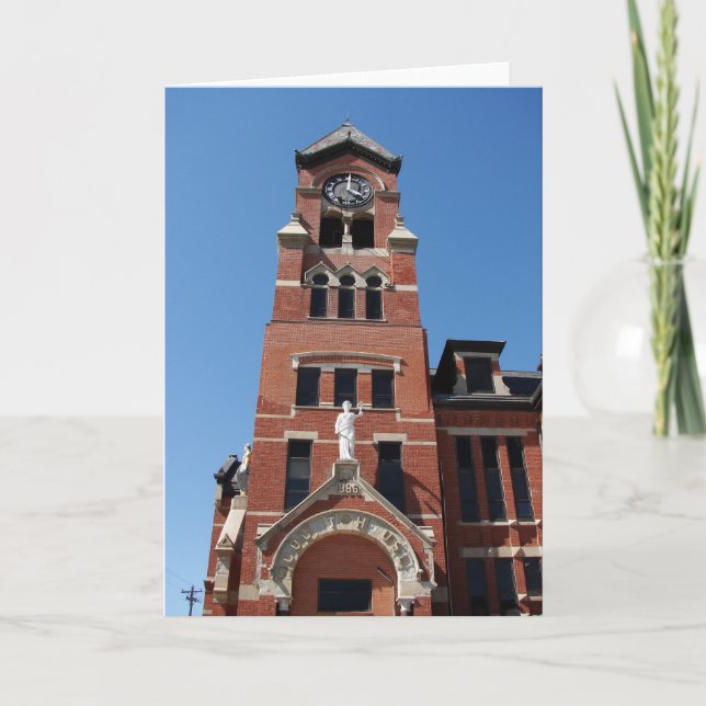 Tarjeta 1886 Tribunal House (Anverso)