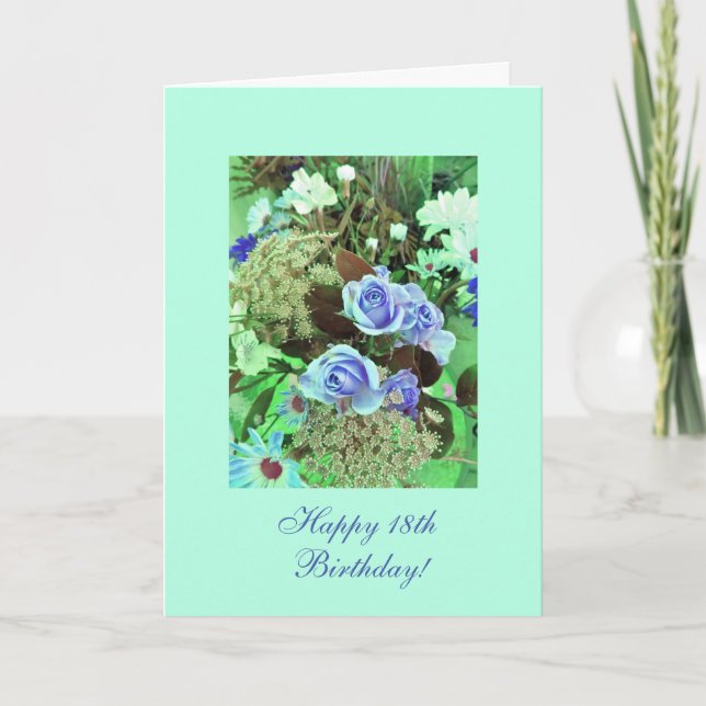 Tarjeta 18.ª (edad) cumpleaños (Anverso)