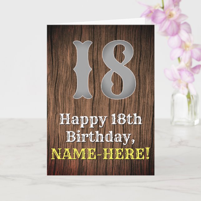 Tarjeta 18.º cumpleaños: País de aspecto inspirado por Occ (Orquídea)