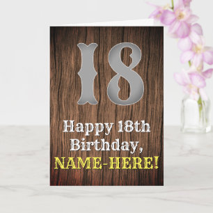 Tarjeta 18.º cumpleaños: País de aspecto inspirado por Occ