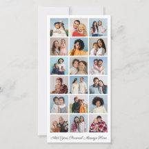 18 Collage de fotos Añadir su propio saludo