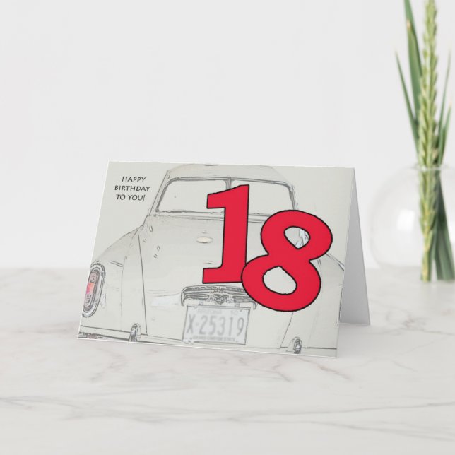 Tarjeta 18 cumpleaños (Anverso)