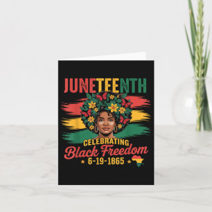 Tarjeta 18 de junio celebrando la libertad negra en África