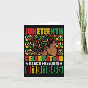 Tarjeta 18 de junio celebrando la libertad negra en África