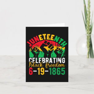 Tarjeta 18 de junio celebrando la libertad negra en África